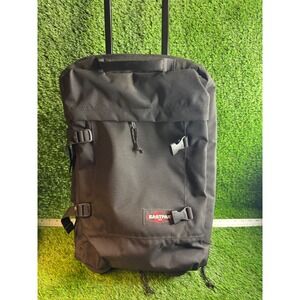Eastpak‎ Tranverz Rolling Luggage Suitcase Black 2-Wheel Softside Travel Bag